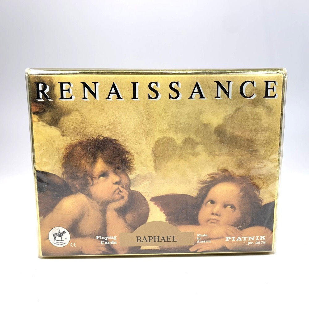 Vintage Platnik 2278 Renaissance Raphael‎ Playing Cards Brand New Sealed Box